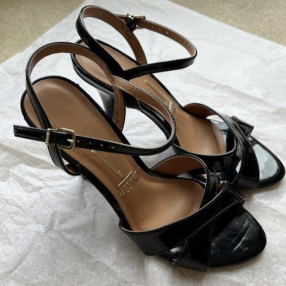 Vizzano Black Stiletto High Heel Sandal Made In Brazil Size 7 Ladies Shoes NEW - Picture 4 of 6